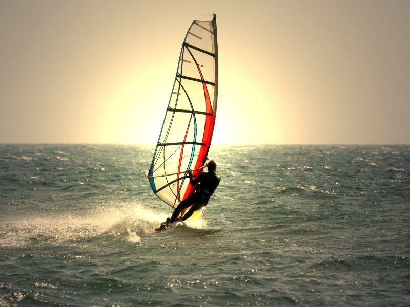 Surfing activity near Hisaronu Bay